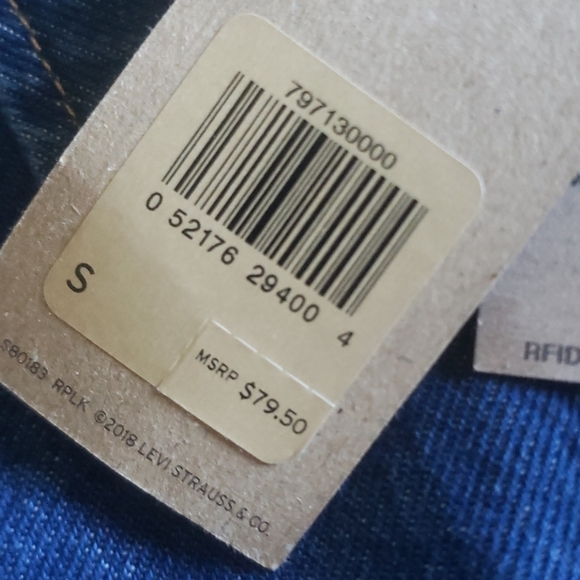 NEW! LEVI'S Womens' Trucker Jean Jacket Small. - Picture 7 of 9